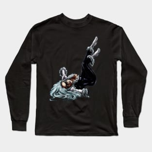 Black Cat in Color Long Sleeve T-Shirt